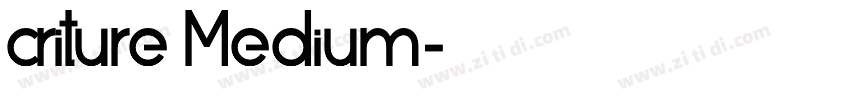 criture Medium字体转换